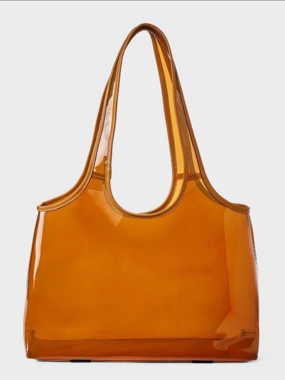 Shade and Shore Jelly Beach Tote Bag in Orange NWT - Picture 2 of 6